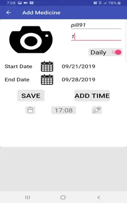 Pill Reminder android App screenshot 0